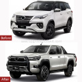 16-20 Fortuner facelift to 2021 Hilux Rocco kit